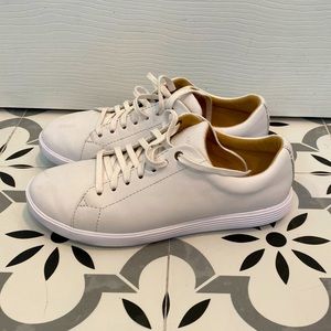 cole haan grand crosscourt white leather sneakers